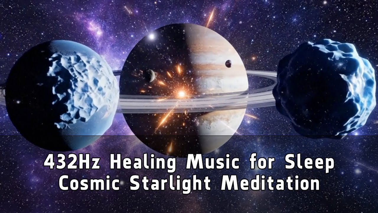 432Hz Healing Music for Sleep — Cosmic Starlight Meditation