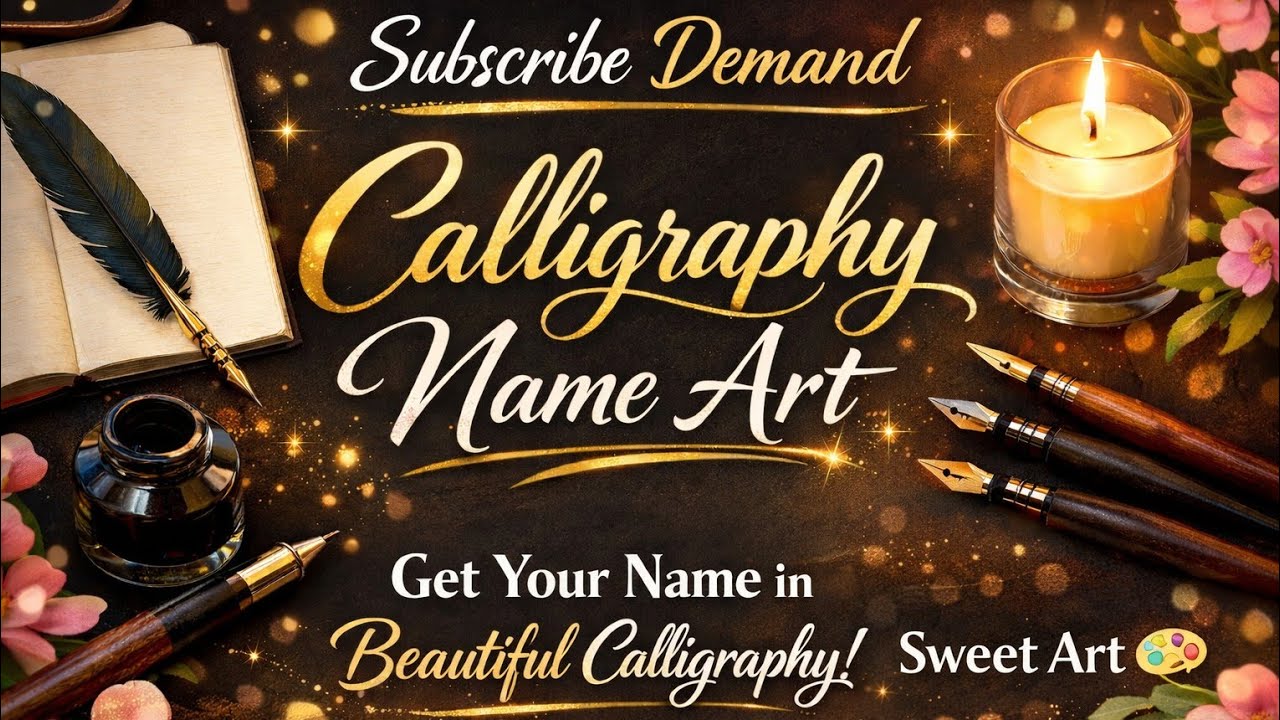 my first love stream 🫣🎀. subscribe demand calligraphy name art.  subscribe pls.@sweet art 🎨.