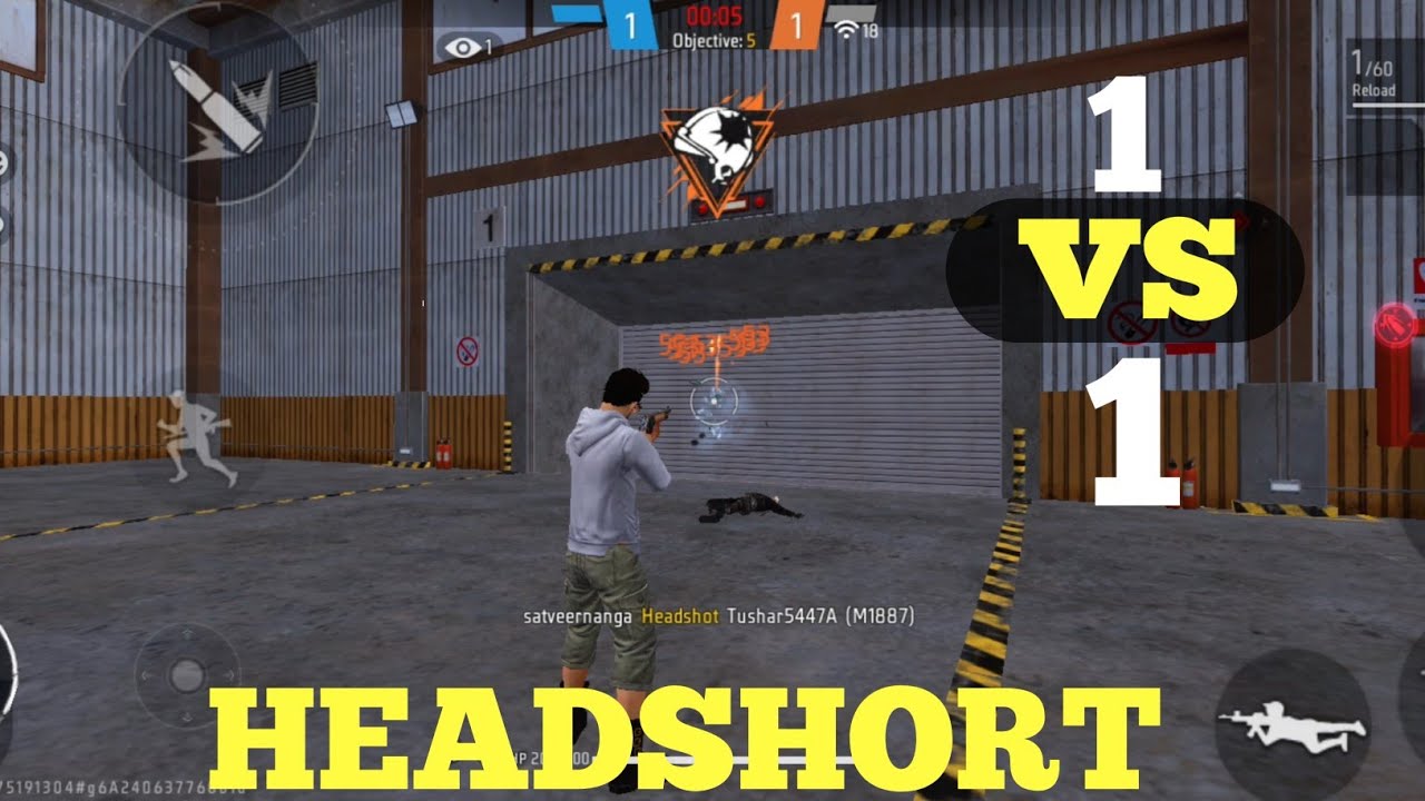 1 vs 1 headshort free fire max gameplay @RaiStar 