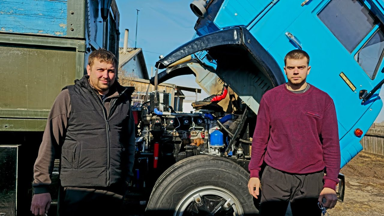 Ревизия Делителя и КПП на бортовом Камазе. Подарки для Камаза от друга! Много ремонта....