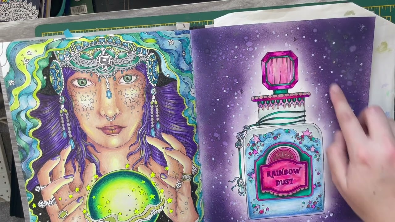 Completed pages & WIPS | Nov- Feb Part One | Adult Colouring