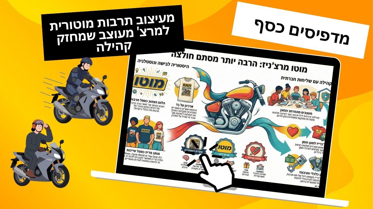 מגזין מוטו, מעיצוב התרבות  המוטורית, לחיזוק הקהילה באמצעות מרצ' מעוצב שיודע איפה לגעת. 