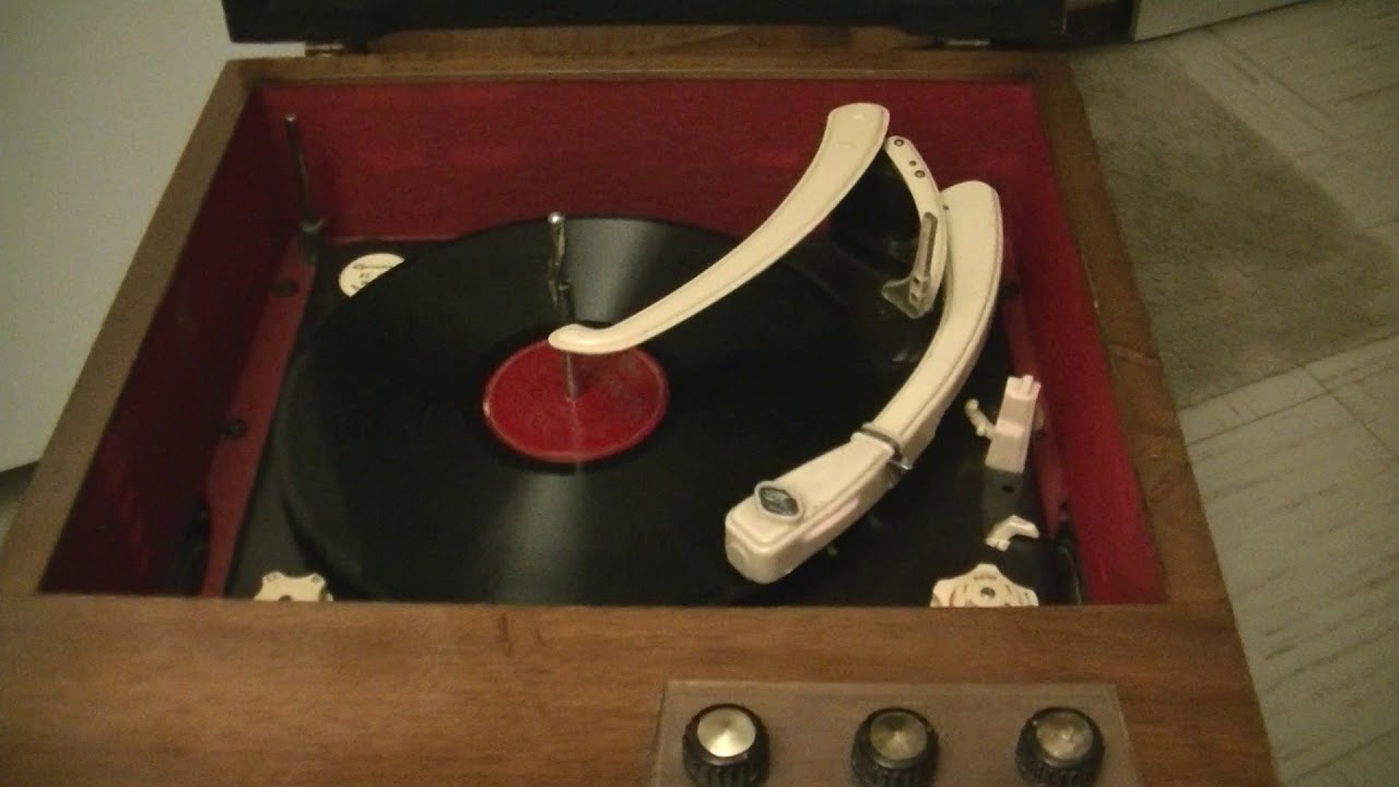 1956 Philco High Fidelity Record Player....Garrard Turntable....Carlo Buti....