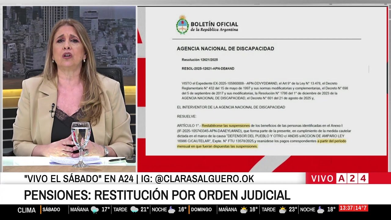 🔴 DISCAPACIDAD: ANDIS RESTITUYE PENSIONES