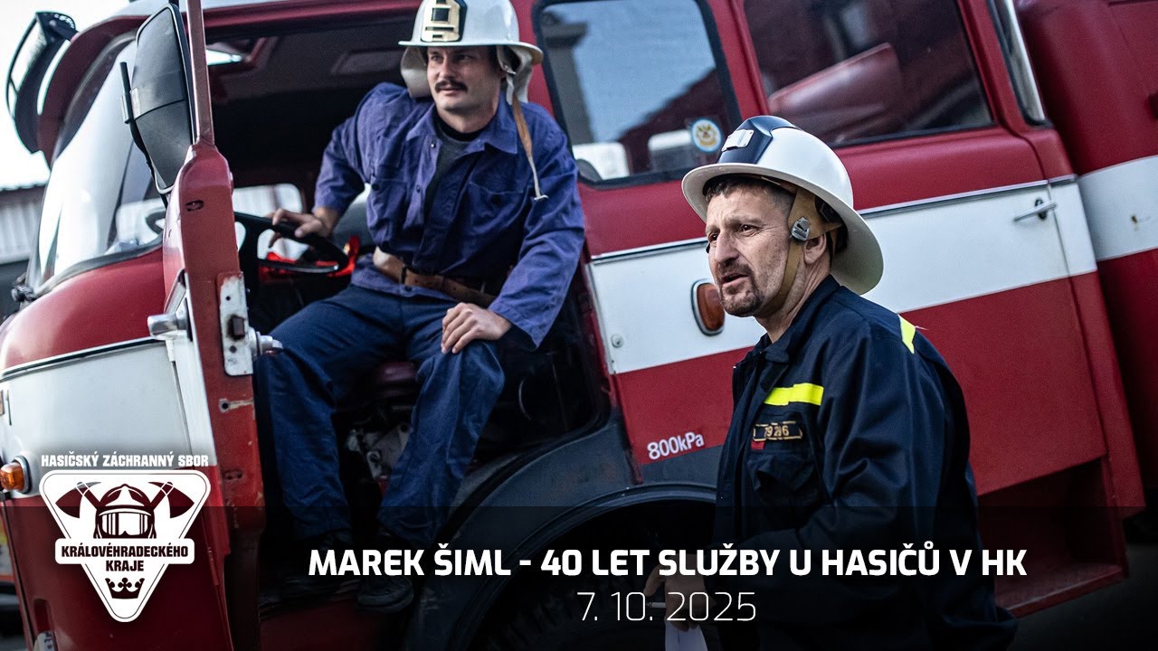 7. 10. 2025 - Marek Šiml 40 let u hasičů v HK