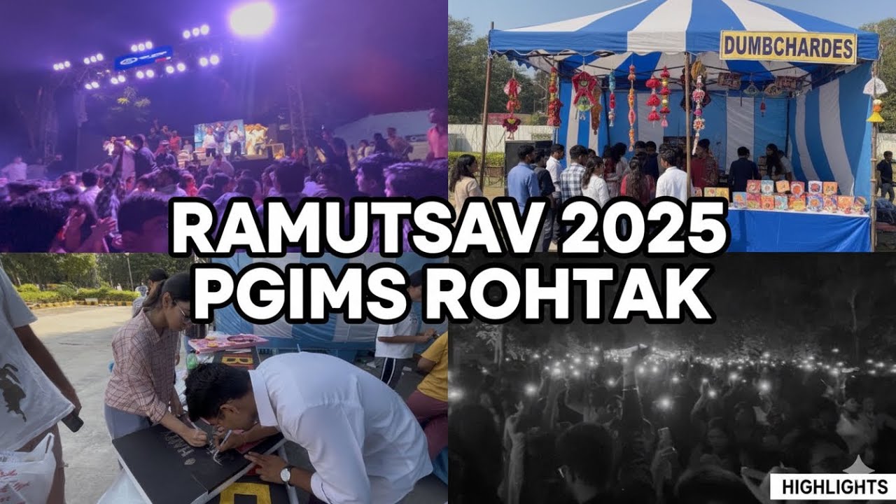 Ramutsav 2025 | PGIMS Rohtak | Celebration, Stalls & DJ nights | @Skybeastwithcam 