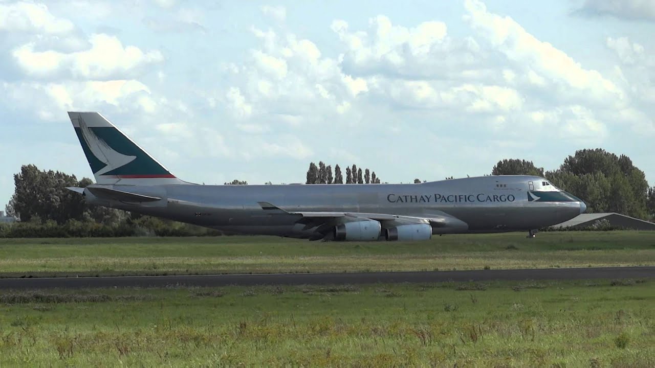 Cathay Pacific Cargo 747-400F Silver Bullet Amsterdam Airport Schiphol