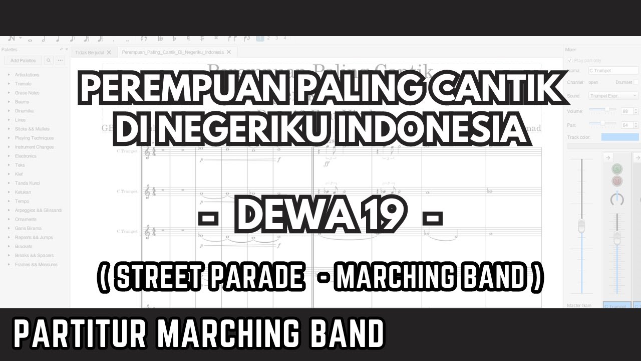 Perempuan Paling Cantik Di Negeriku Indonesia - Dewa19 - Marching Band Arrangement