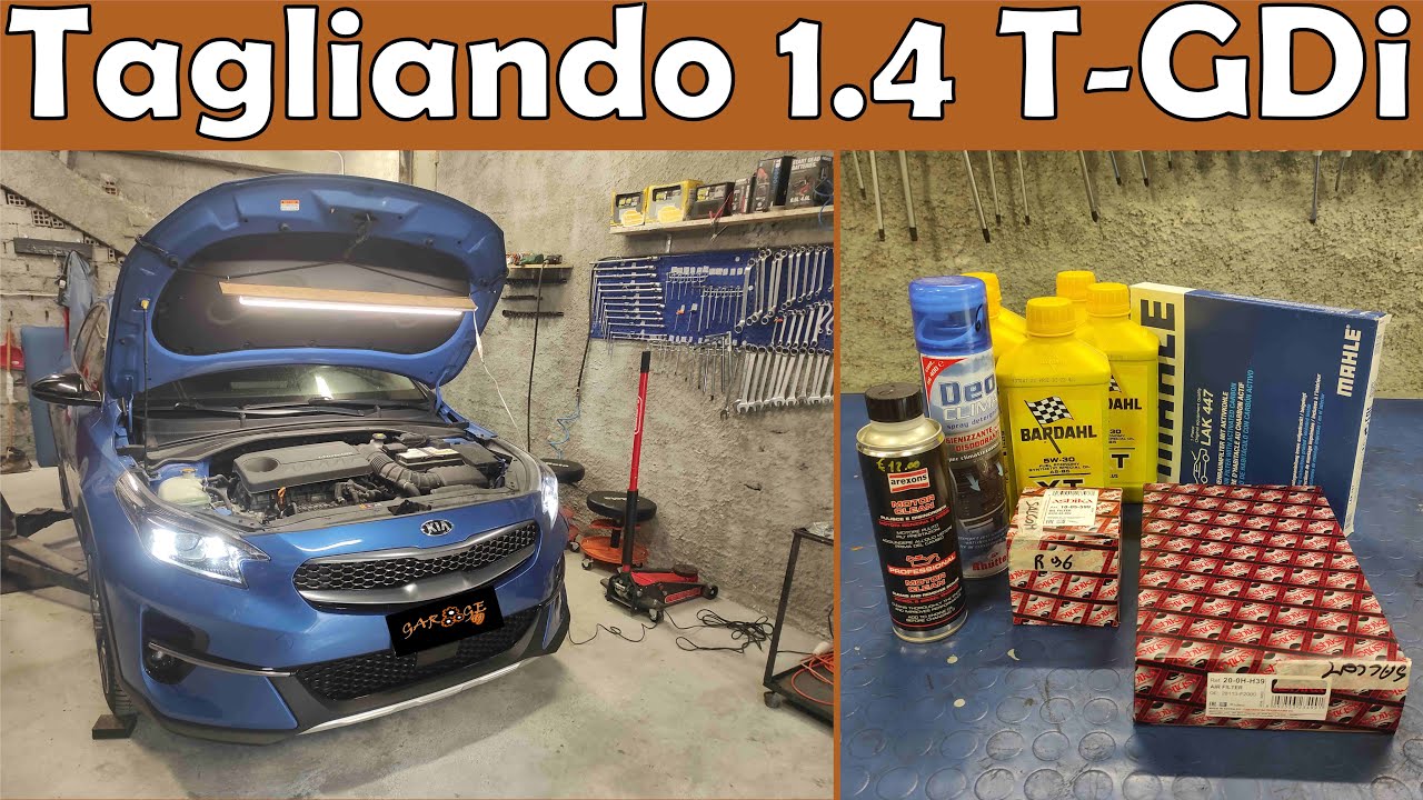 FLUSH LAVAGGIO MOTORE e TAGLIANDO Kia / Hyundai 1.4 T-GDi Benzina Turbo 140cv - CAMBIO OLIO e FILTRI