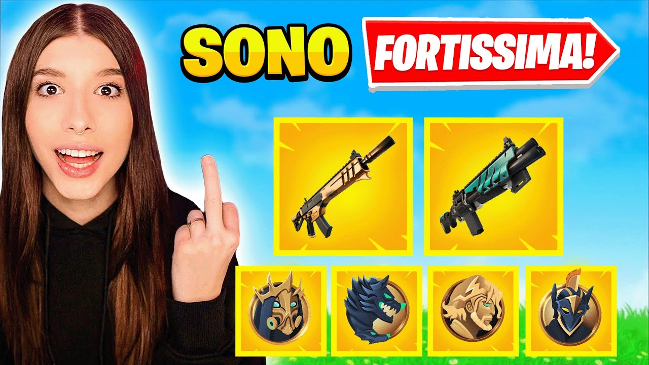 GIOCO con 4 MEDAGLIONI e ARMI MITICHE in RANKED UNREAL in SOLO! FORTNITE ITA