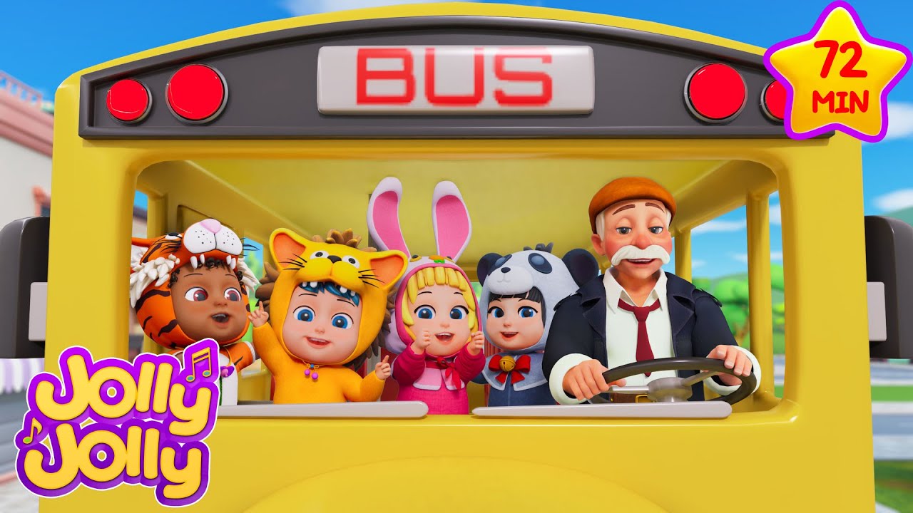 Колеса на автобусе + Еще - Лучшие песни | Jolly Jolly - Учись и играй - Детские стишки