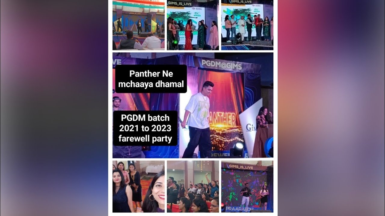 The farewell Party PGDM batch 2021 to 2023 🎉vlog-58🥳 #gims #gniot #pgdm4.0 #farewell  #greaternoida