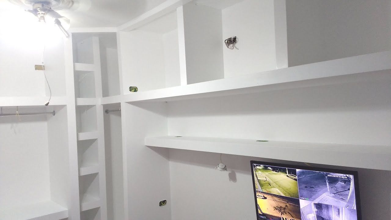 Como fazer, construir um guarda roupa de gesso, Drywall em 