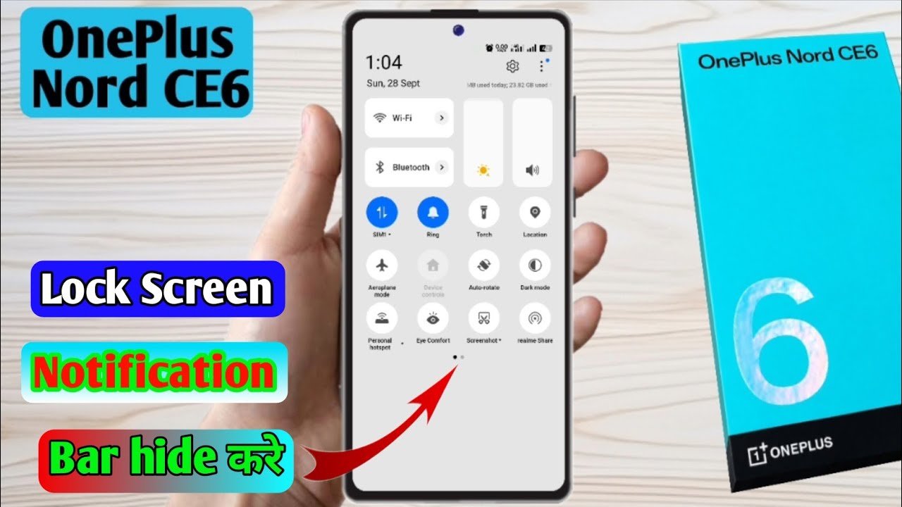 oneplus nord ce6 lock screen notification panel hide, oneplus nord ce6 notification bar off