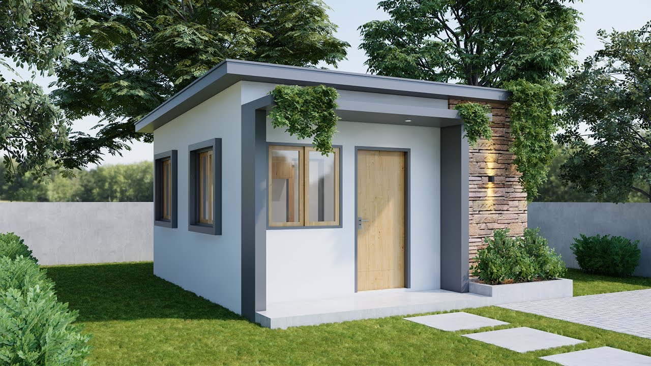 269 Sqft (25 Sqm) 1 Bedroom Small House Design | 1-Story Tiny House