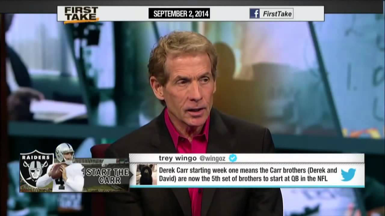 First Take - Derek Carr Named Oakland Raiders Starting Quarterback