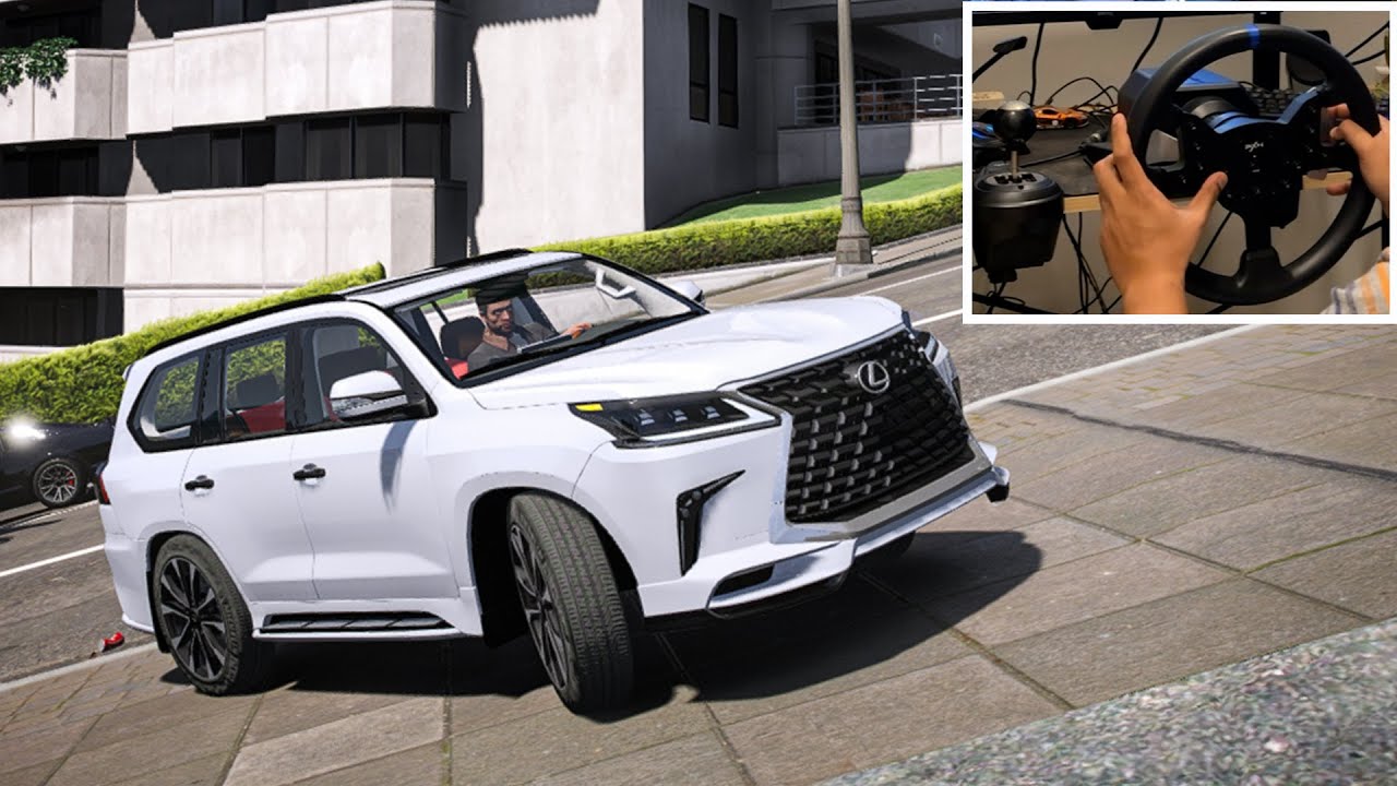GTA 5 - Luxury Private Taxi Job with Lexus 570 | Steering Wheel Gameplay