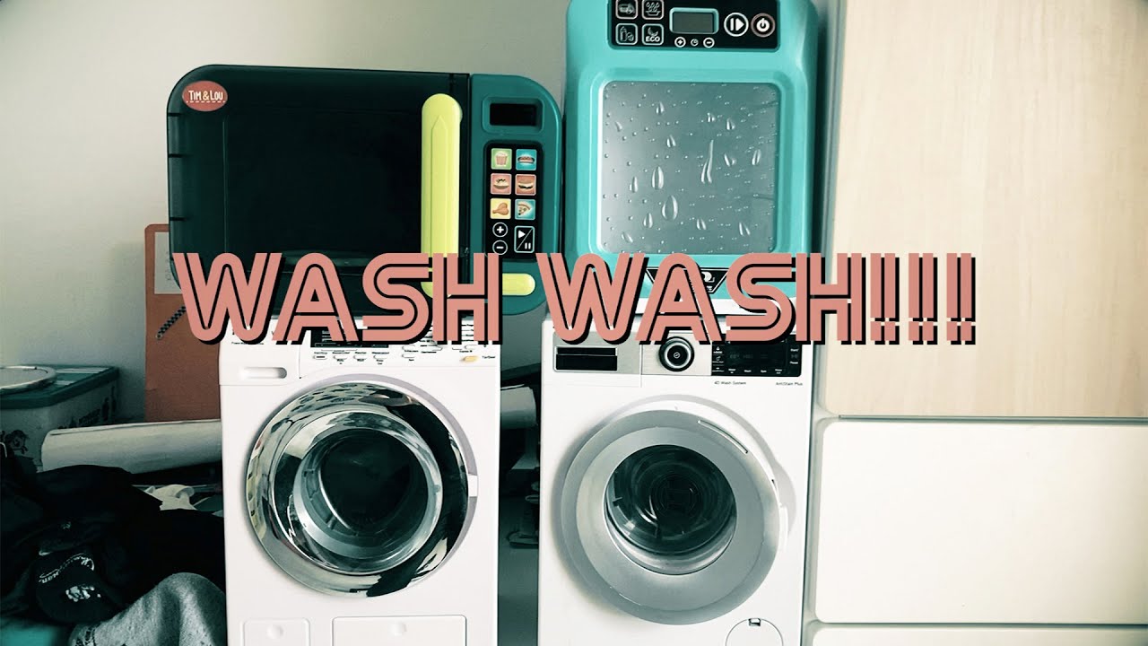 Wash Wash!!!  EP01 Machine à laver Toy Dishwasher and Washing Machine Washcycle Micro-Ondes
