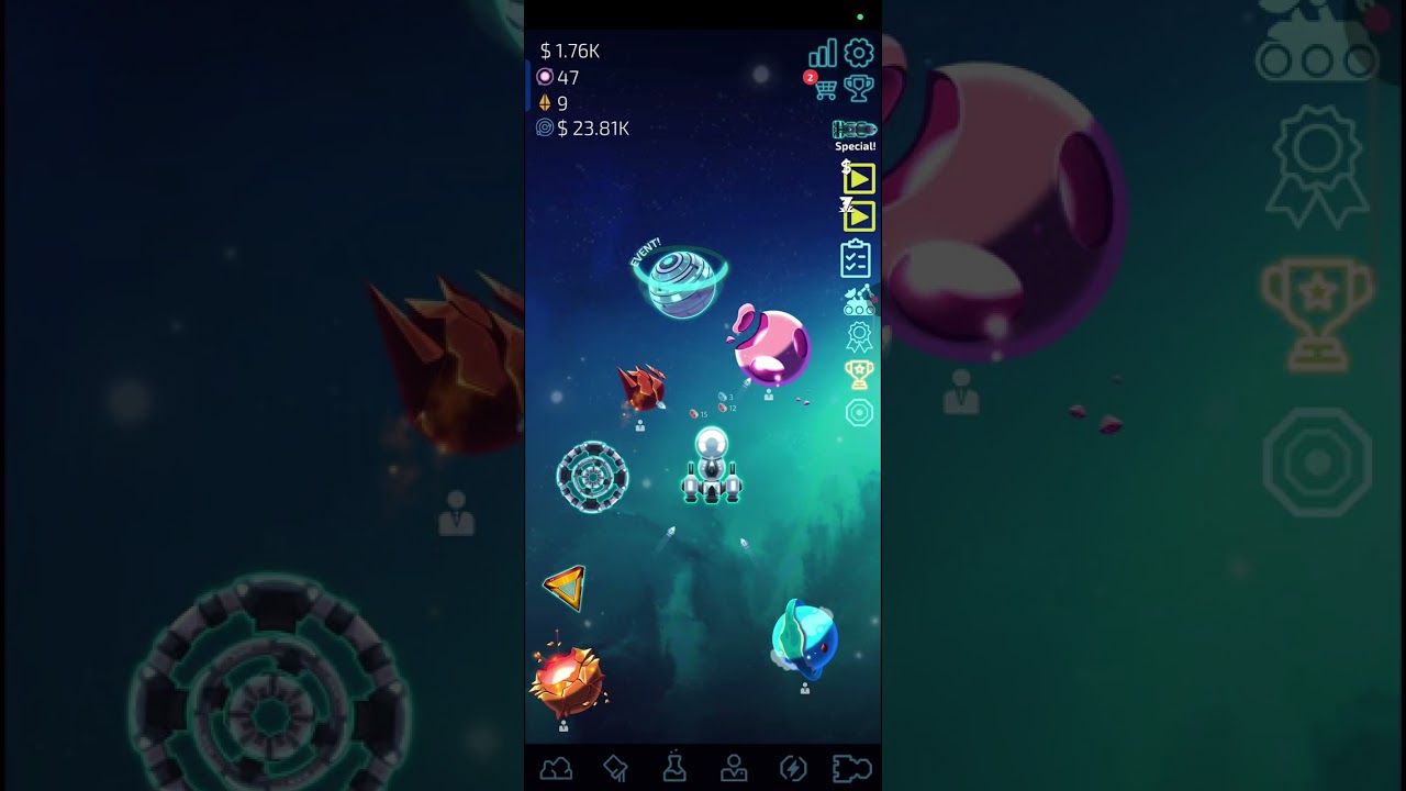 Idle Planet Miner. Сделал ценный престиж, улучшился и добрался до довольно хорошего прогресса.