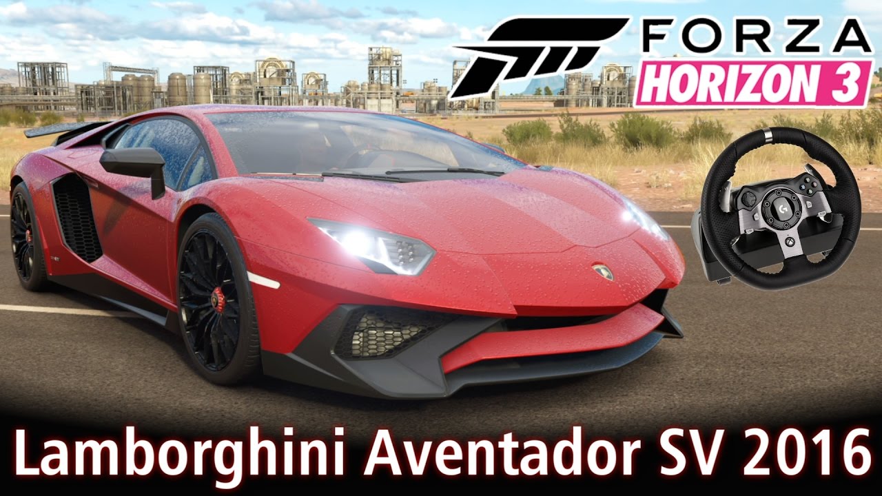 Top Speed: Lamborghini Aventador SV 2016 + Forzavista! Racha com Lykan! | Forza Horizon 3 + G920