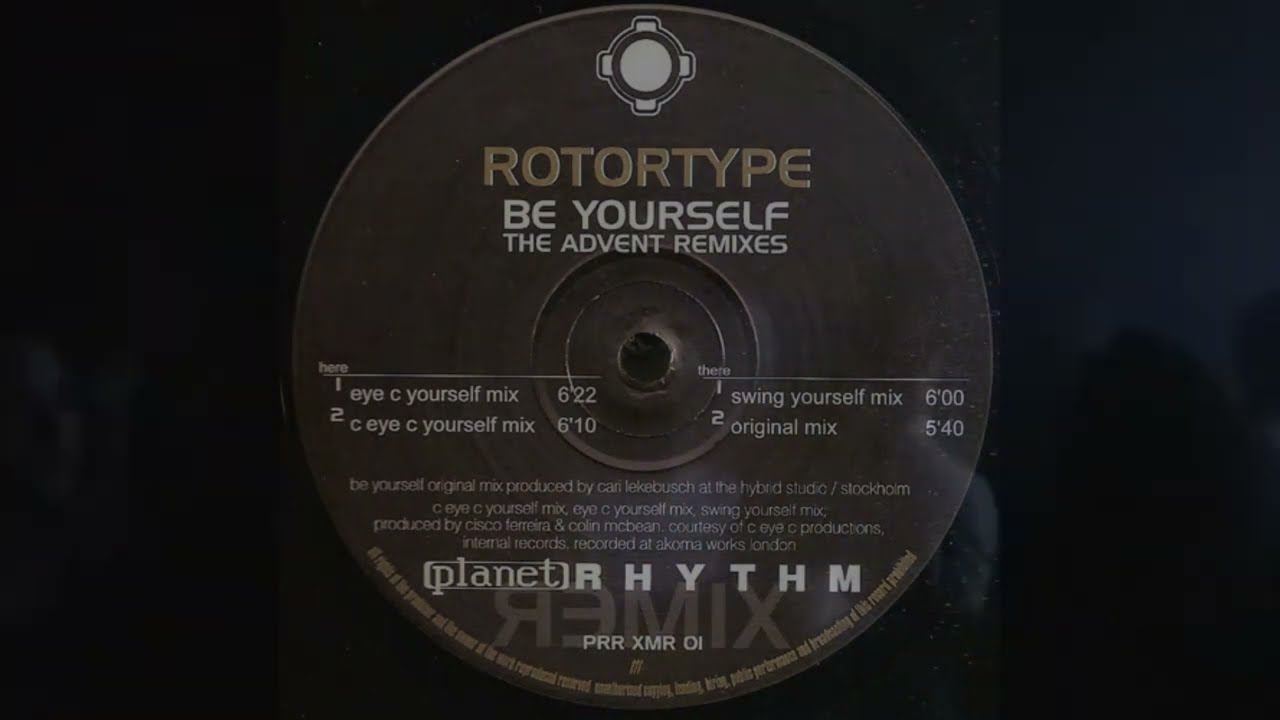 Rotortype - Be Yourself (C Eye C Yourself Mix) 1995