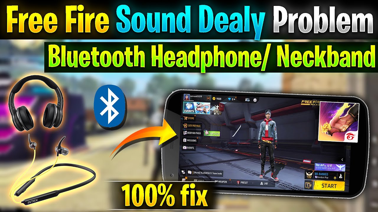 How To Fix Sound Delay On Bluetooth Headphones In Free Fire | Earphone sound delay problem in FF