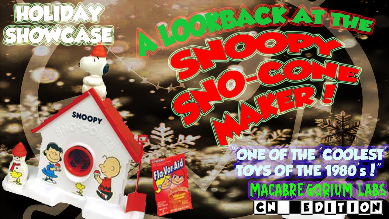 A Look Back At Snoopy's Sno-Cone Maker - Holiday (& Kind-of-History) Showcase #Snoopy #Memories