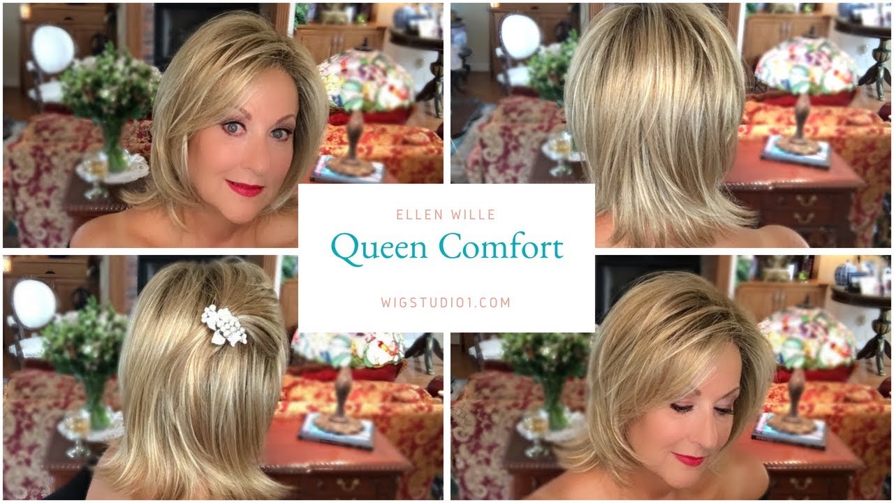 Ellen Wille QUEEN COMFORT wig review | Caramel Rooted | Crazy Wig Lady
