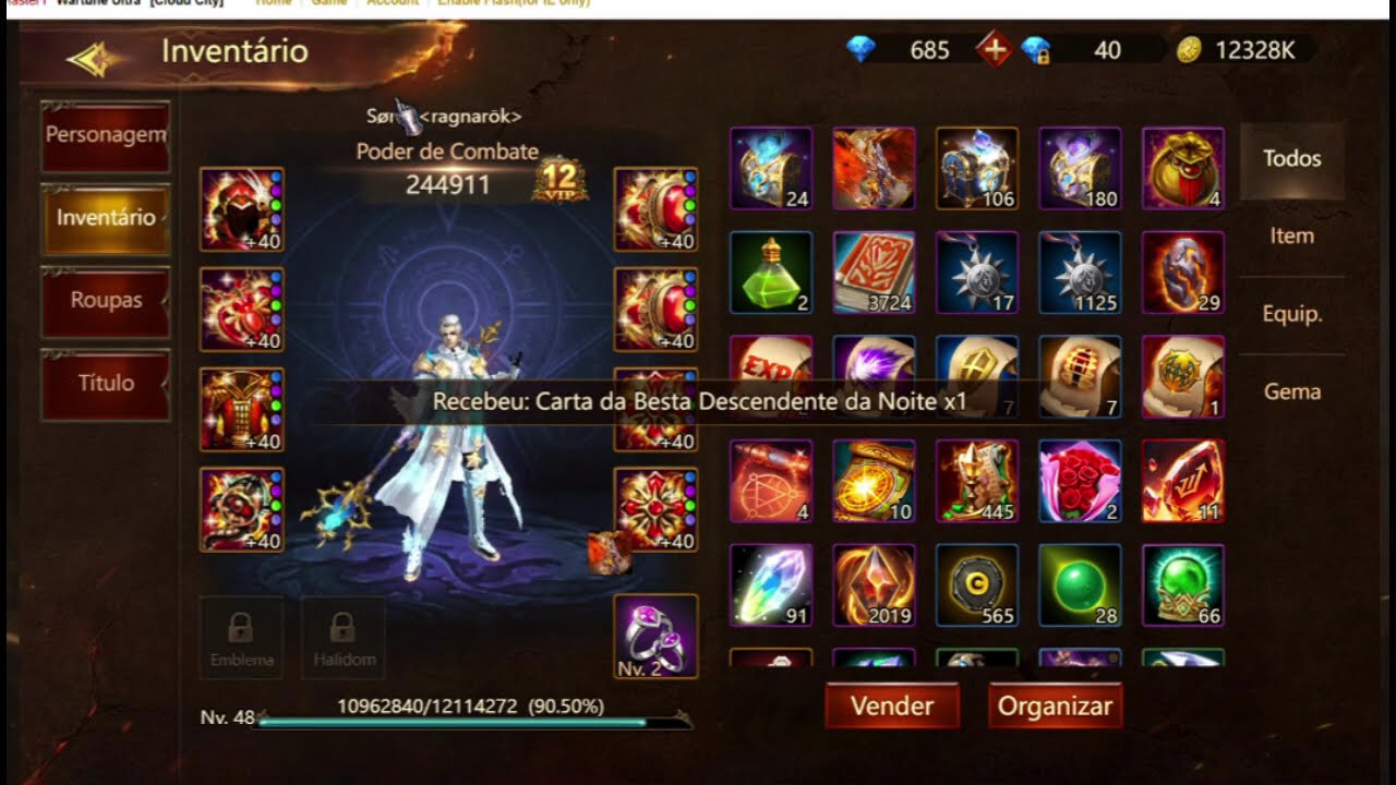 Wartune Ultra - 200 a 300k na Tranca Lvl49 - Parte 1/2