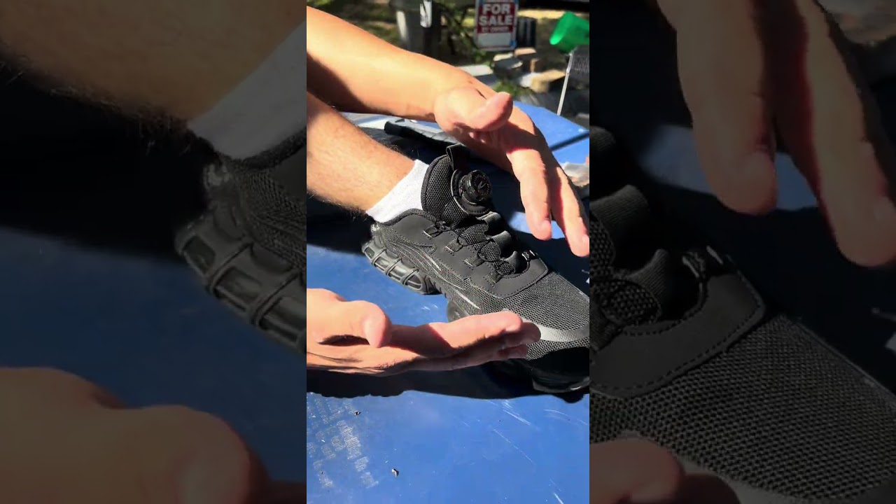 Upgrade your workwear with comfortable & safe sneakers! #shoes #steeltoe