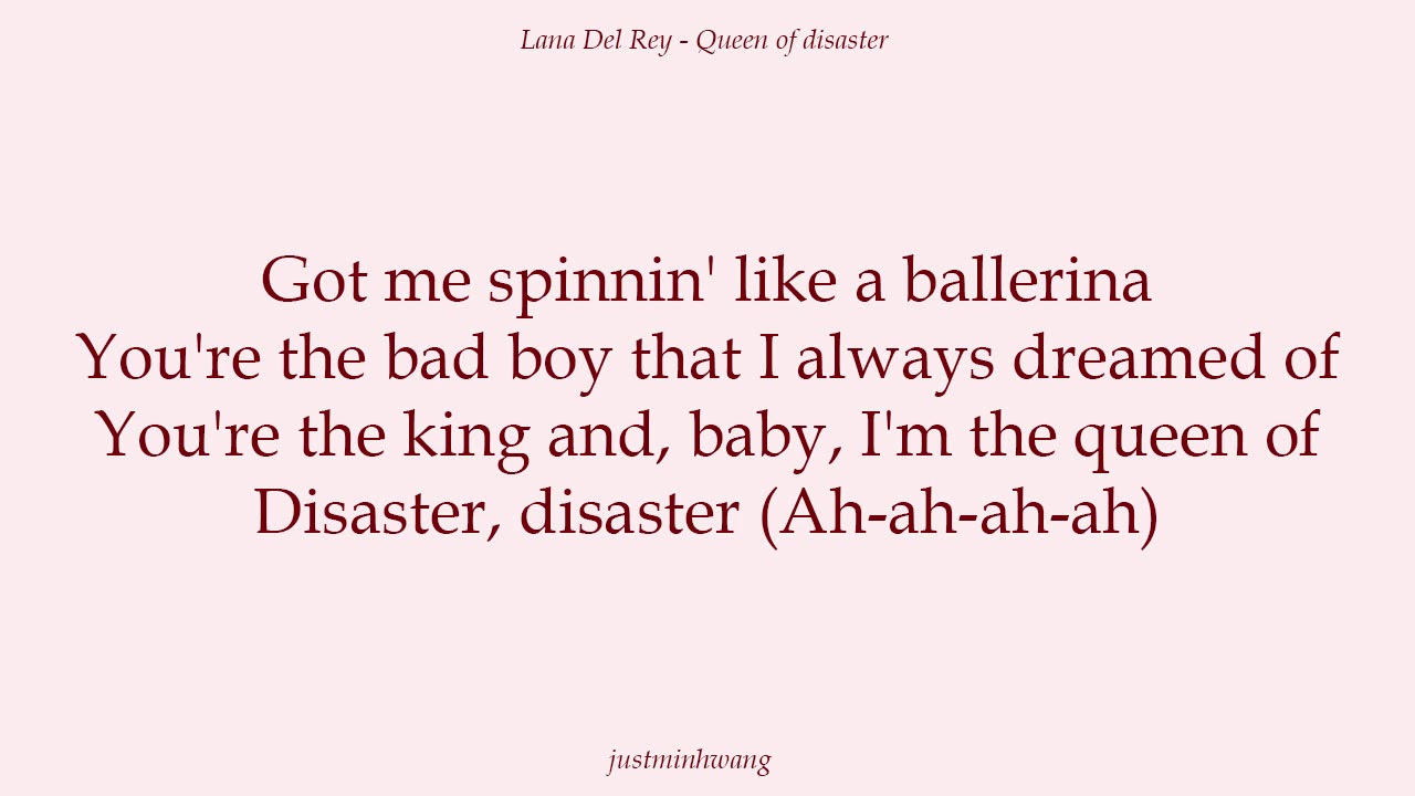 Queen Of Disaster   Lana Del Rey Karaoke version