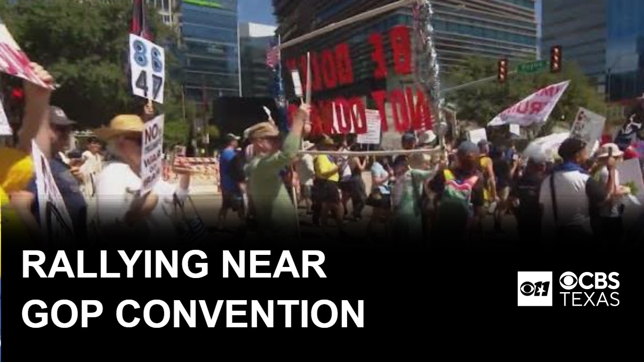 Protesters rally near Republican convention in Dallas