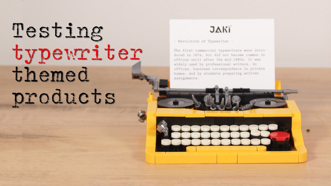 testing (CHEAP) typewriter themed products