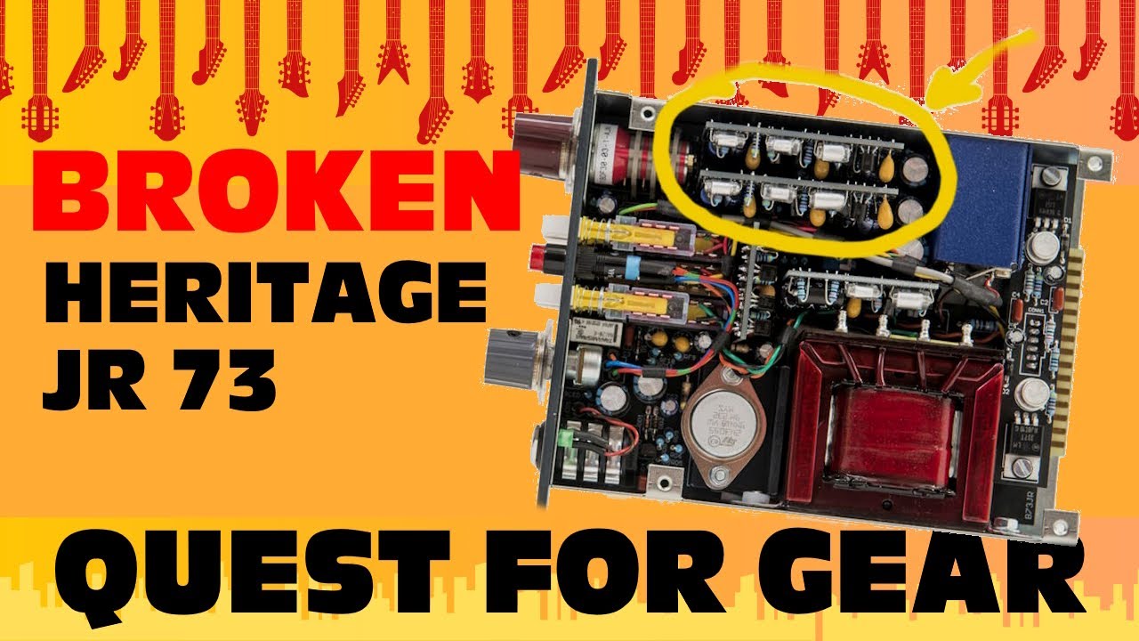 Broken Heritage Audio 73 jr 500  - help me please!