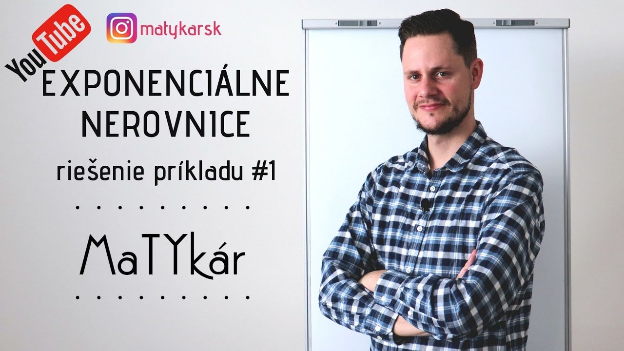 EXPONENCIÁLNE NEROVNICE - riešenie príkladu #1