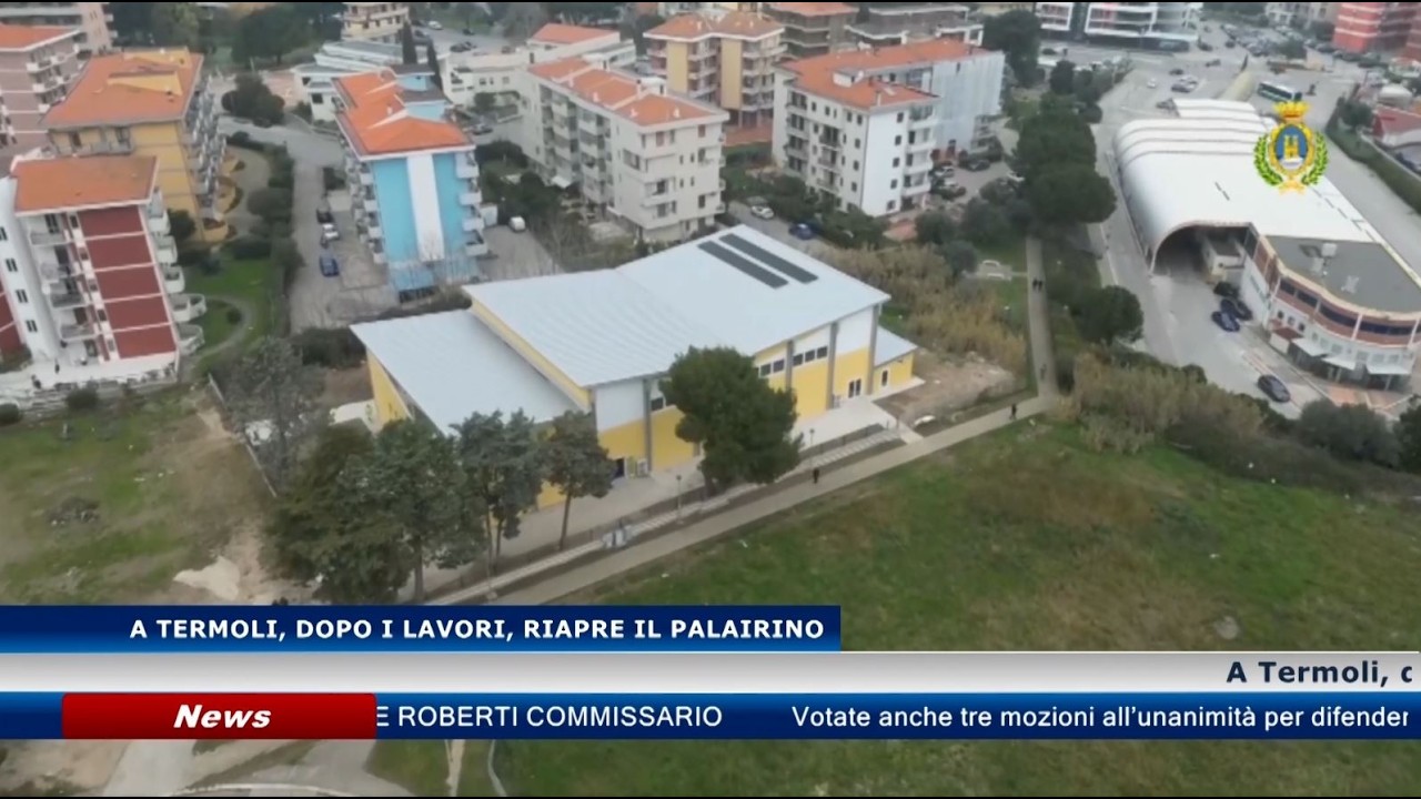 A TERMOLI, DOPO I LAVORI, RIAPRE IL PALAIRINO