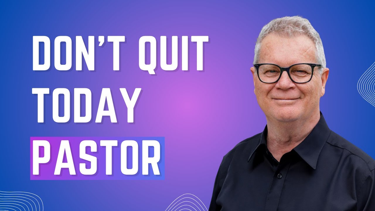 Why 42% of pastors want to QUIT ministry