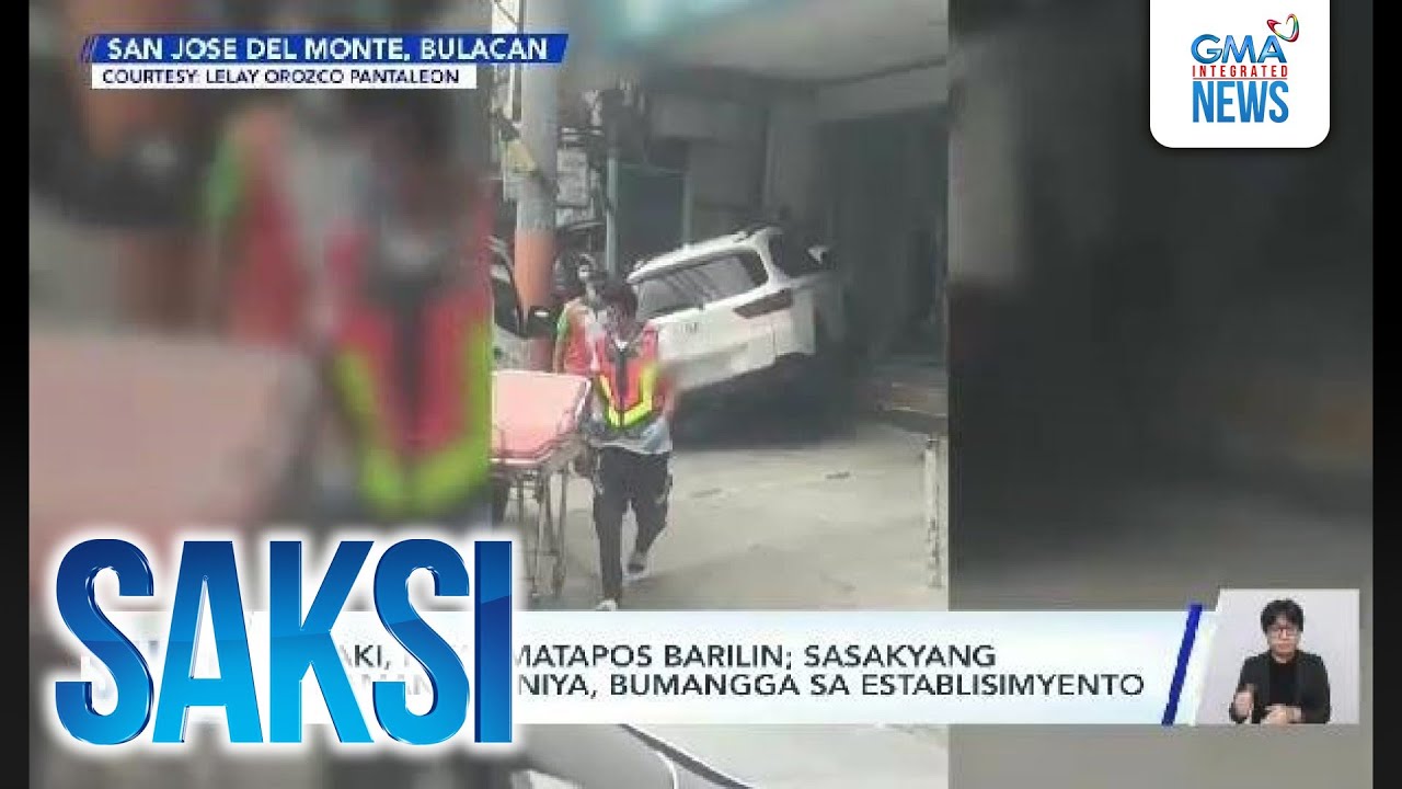 Lalaki, patay matapos barilin; sasakyang minamaneho niya, bumangga sa establisimyento | Saksi