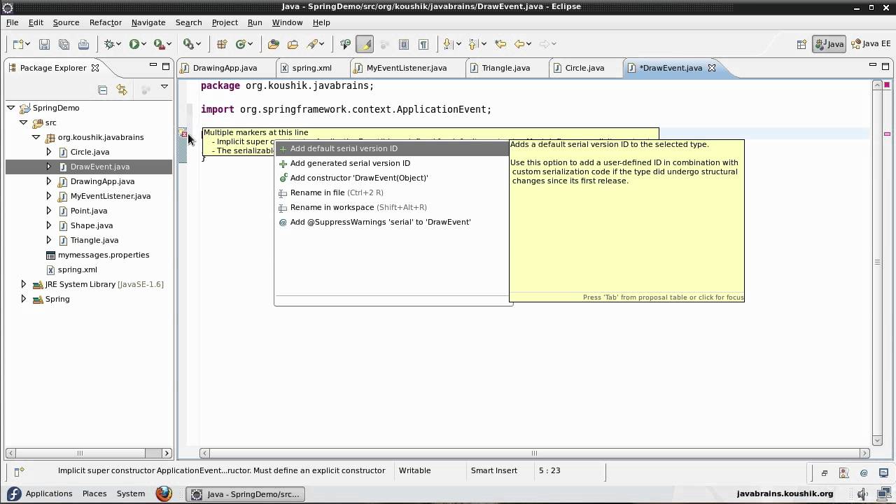 Spring Tutorial 23 - Event Handling in Spring