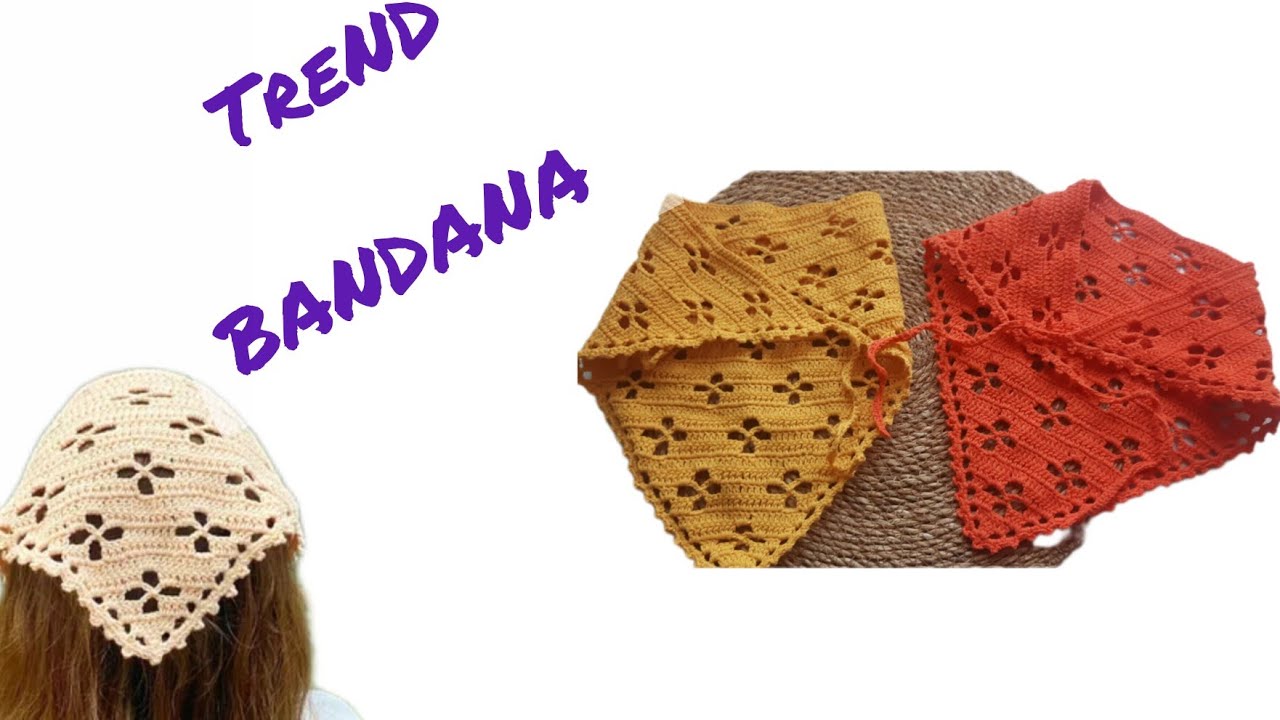 TREND🧶💫 TIĞ İŞİ BANDANA YAPILIŞI 