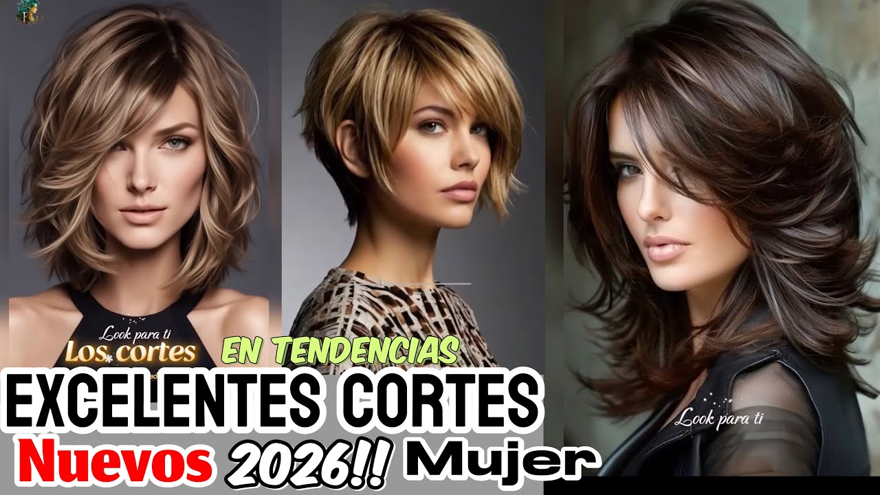 CORTES para Mujeres 2026!! Muy FAVORECEDORES MODERNOS / los MEJORES CONSEJOS en CORTES 