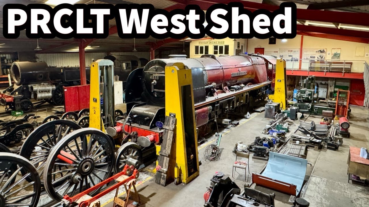 The OVERHAUL of 6233 'DUCHESS of SUTHERLAND' at PRCLT West Shed - Plus 46203 Princess Margaret Rose!