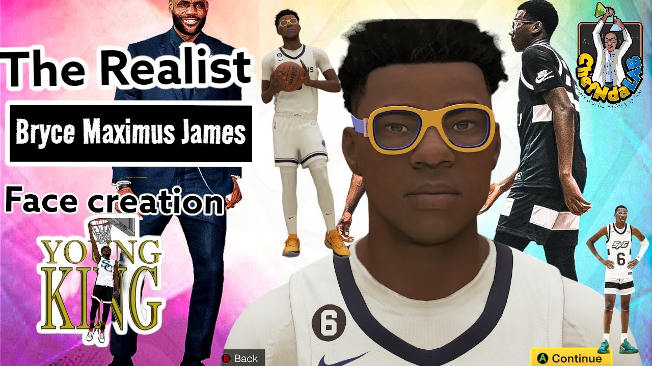 The Realist Bryce Maximus James NBA 2k23 Face Creation (Next Gen) 🔥🔥