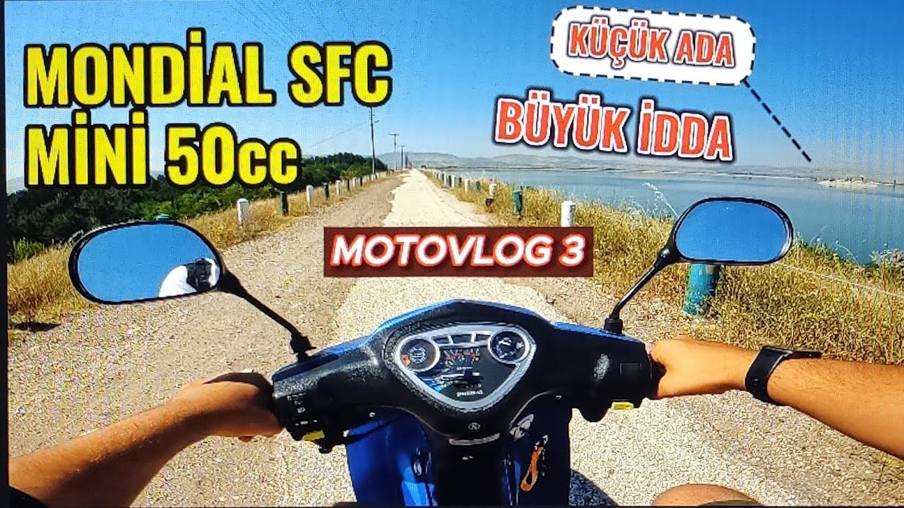 MONDİAL SFC MİNİ 50 cc // GÖL MANZARASI // PLAKA DÜŞTÜ :(