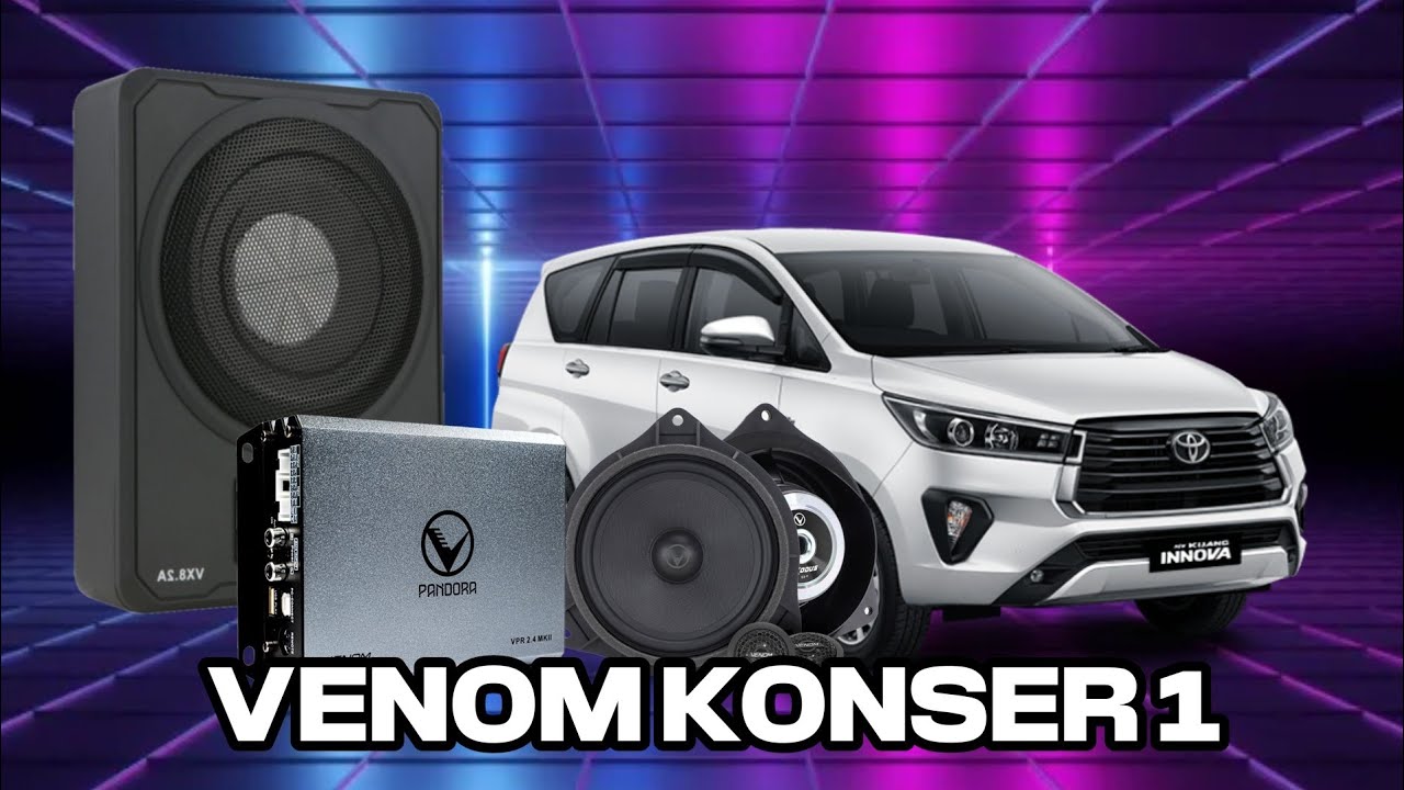 PAKET VENOM KONSER 1 PLUG N PLAY TANPA POTONG KABEL 