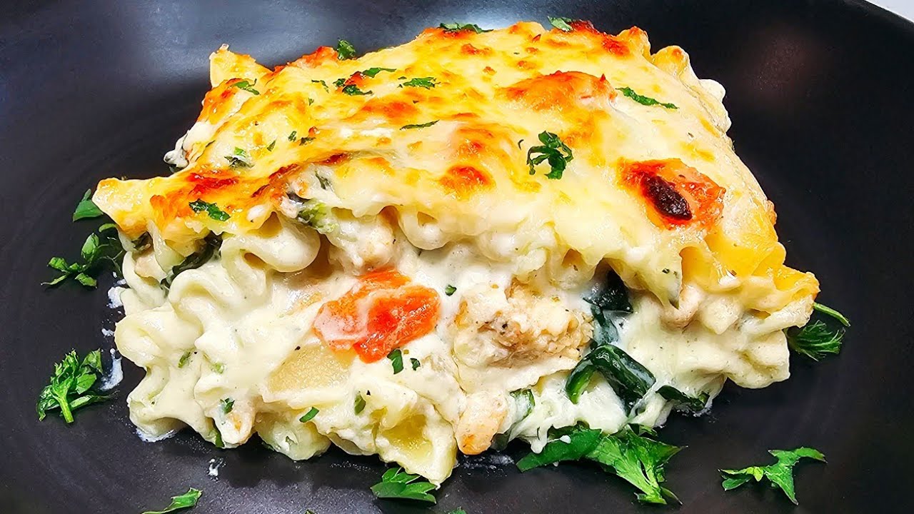 Chicken Alfredo Lasagna Rolls| full Recipe