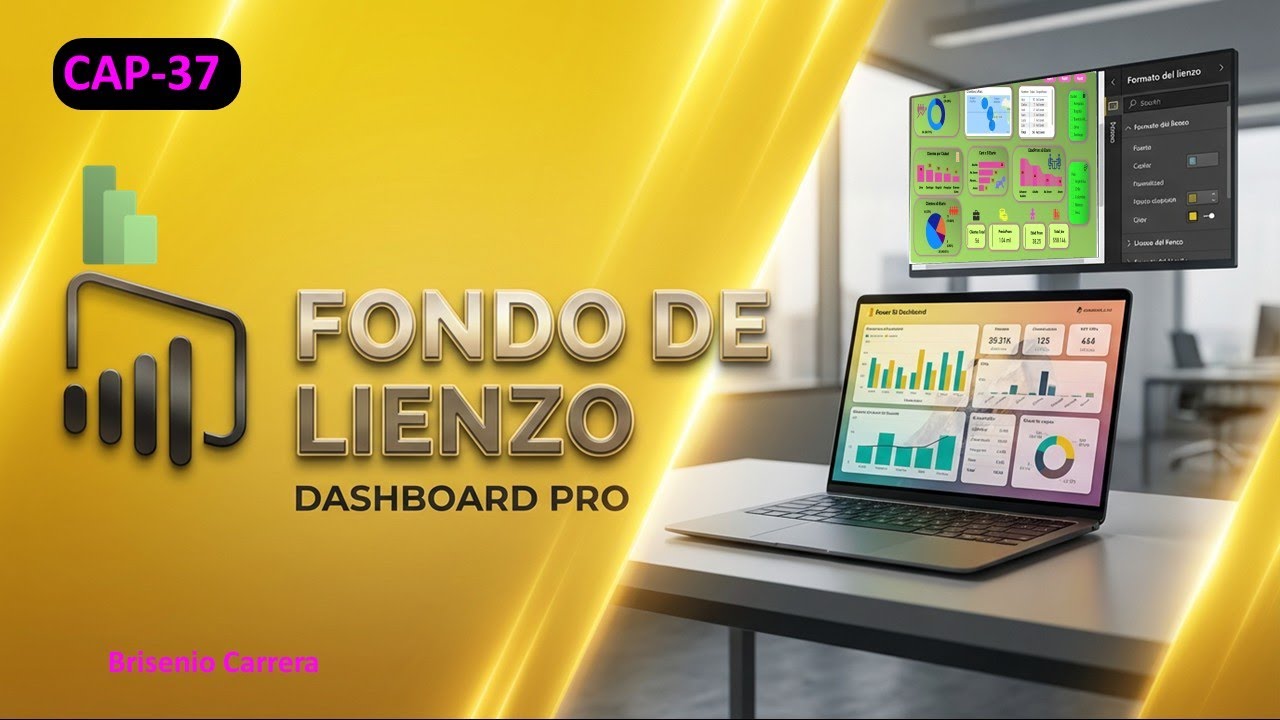 Power BI Personalizamos fondo de lienzo Dashboard
