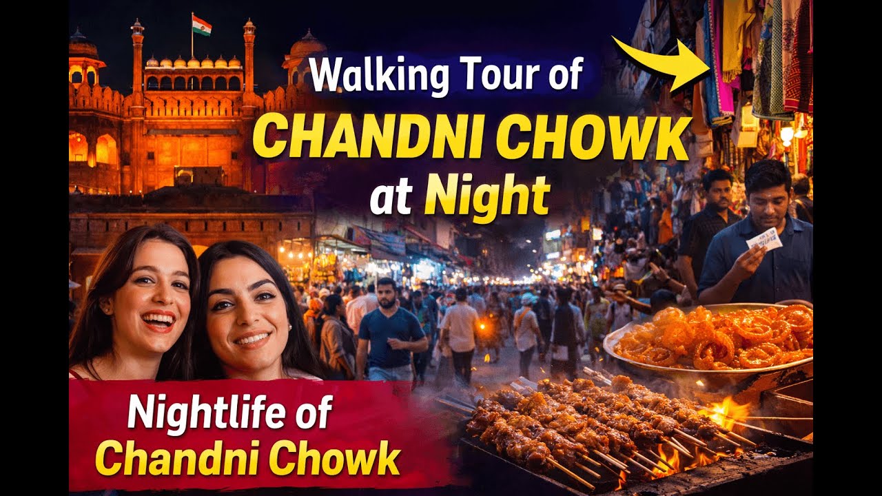 NIGHTLIFE CHANDNI CHOWK MARKET  | CHANDNI CHOWK AT NIGHT | CHANDI CHOWK OLD DELHI 🇮🇳