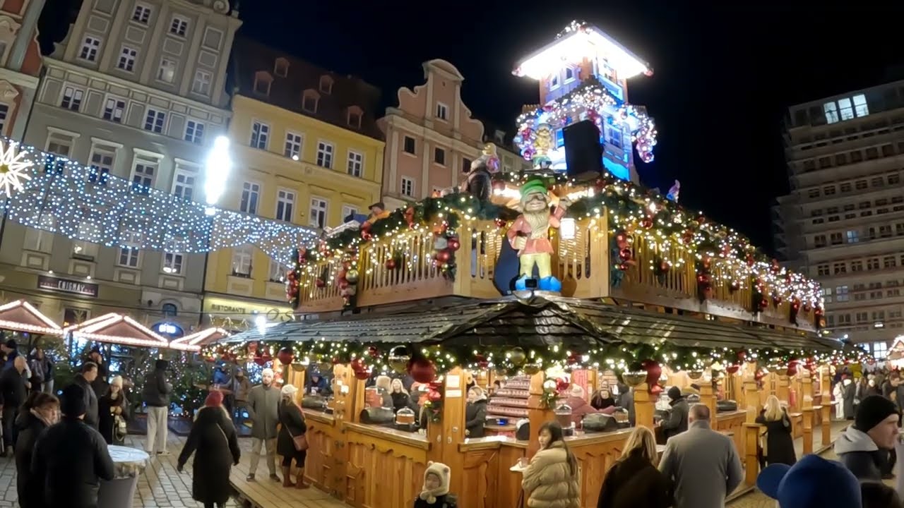 Christmas Market in Wroclaw first day & evening //  Jarmark Bożonarodzeniowy we Wrocławiu