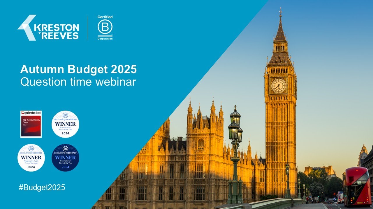 Вебинар «Вопросы по бюджету осени 2025 года» | Крестон Ривз